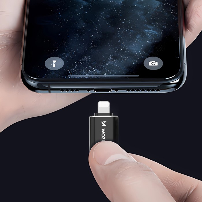Wozinsky WALC-01 Lightning to USB-C Adapter - Black