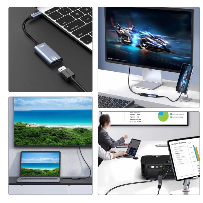Wozinsky WACH-01 USB-C - HDMI 4K 60Hz Adapter - Black