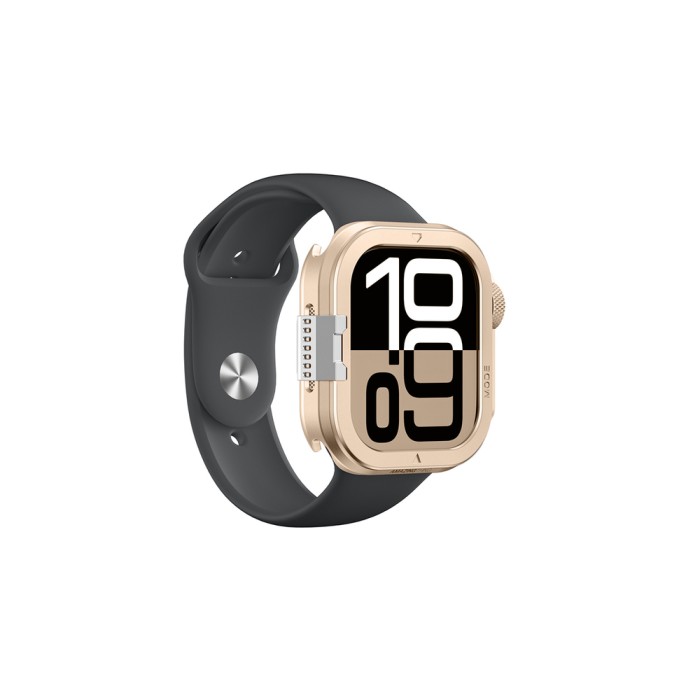 AmazingThing Titan Pro Metal Case for Apple Watch 11 46mm Aluminum - Gold