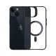 3mk Satin Armor MagCase with MagSafe for iPhone 13 / 14 - Transparent with Black Frame