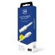 3mk Hyper Cable N-SERIES USB-A / USB-C 1m 9V/2A 18W / white