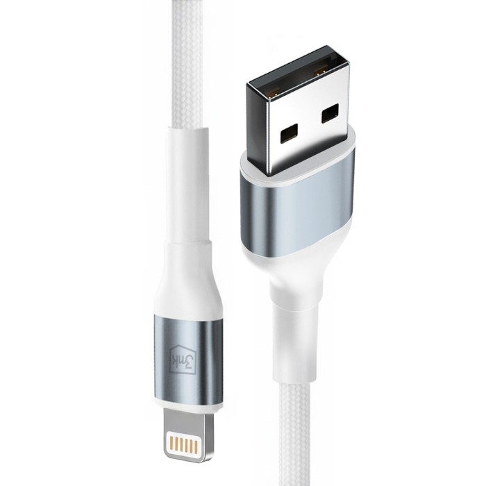 3mk 3mk Cable 3mk Hyper Cable N-SERIES USB-A / Lightning 2m 5V/2.4A 12W / white