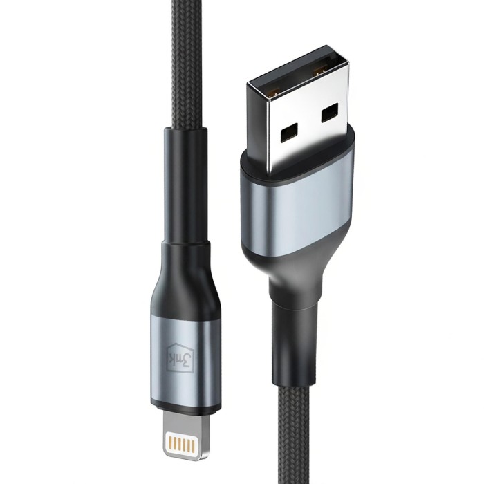 3mk Hyper Cable 3mk Hyper Cable N-SERIES USB-A / Lightning 1m 5V/2.4A 12W / black