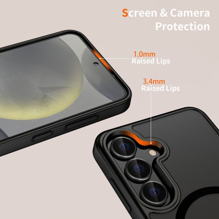 Tech-Protect MagMat MagSafena Samsung Galaxy S25 FE Case - Matte Black
