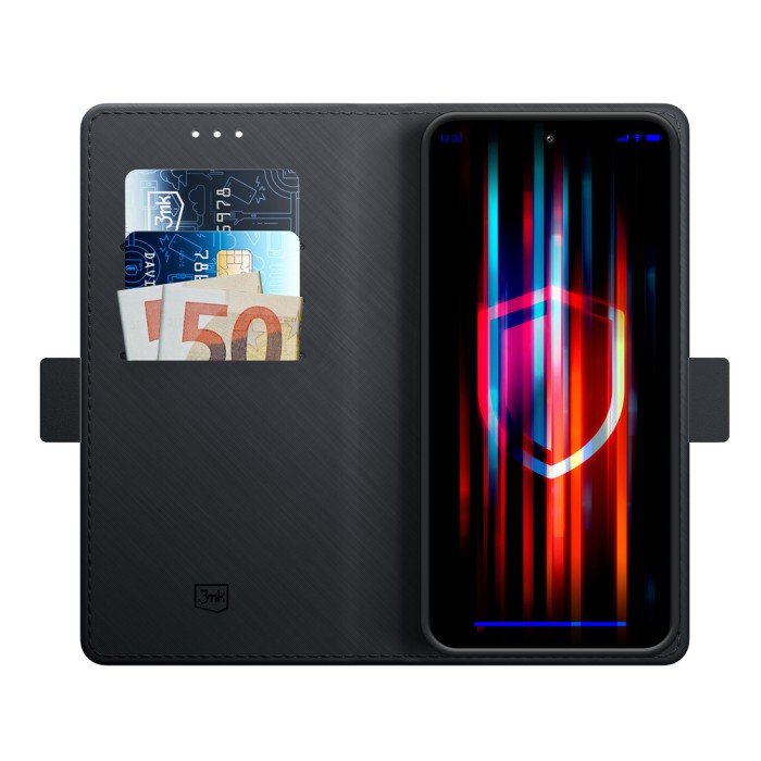 3mk Wallet Case for Oppo A58 4G - Black
