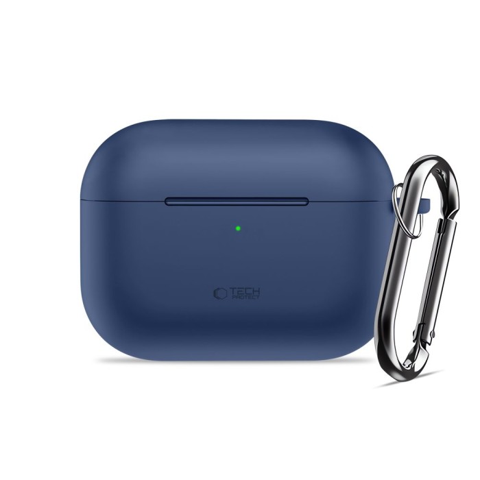 Tech-Protect Silicone Hook Case for AirPods Pro - Navy Blue