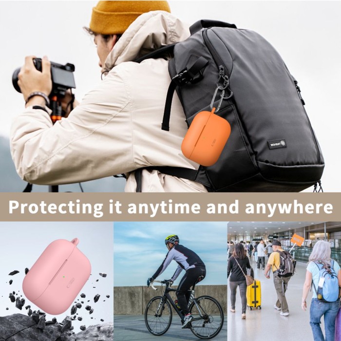 Tech-Protect Silicone Hook Case for AirPods Pro - Navy Blue