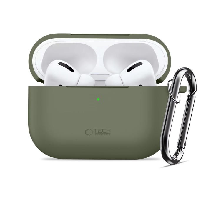 Tech-Protect Silicone Hook Case for AirPods Pro - Olive
