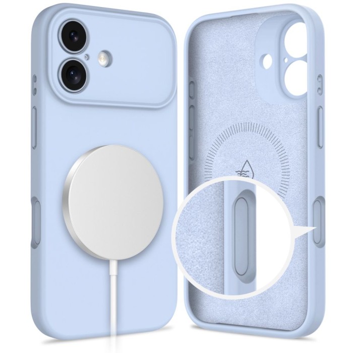 Tech-Protect Silicone MagSafe Case for iPhone 17 - Blue