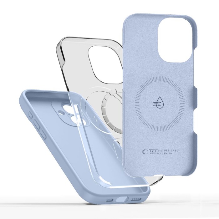 Tech-Protect Silicone MagSafe Case for iPhone 17 - Blue
