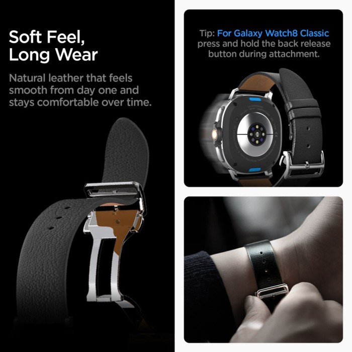 Spigen Enzo Strap for Samsung Galaxy Watch 40/44/46 mm - Black