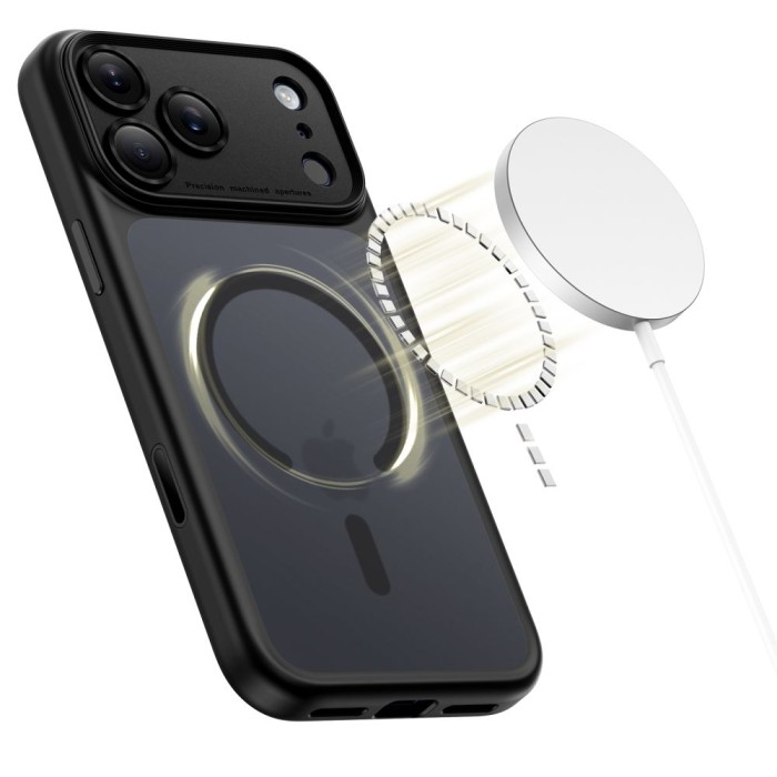 Tech-Protect Magpeak Magsafe CC Case for iPhone 17 Pro - Matte Black