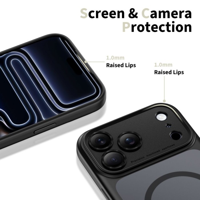 Tech-Protect Magpeak Magsafe CC Case for iPhone 17 Pro - Matte Black