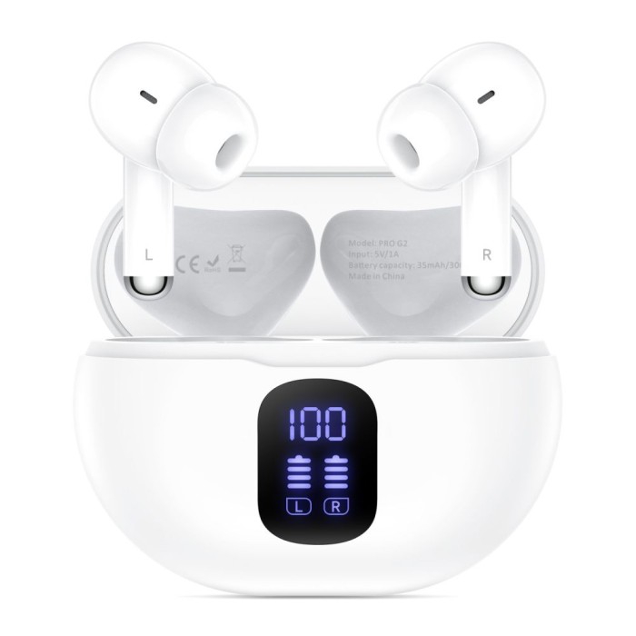 Tech-Protect UltraBoost TWS Pro G2 Headphones - White