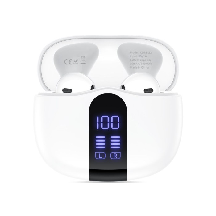 Tech-Protect UltraBoost TWS Core G2 Headphones - White