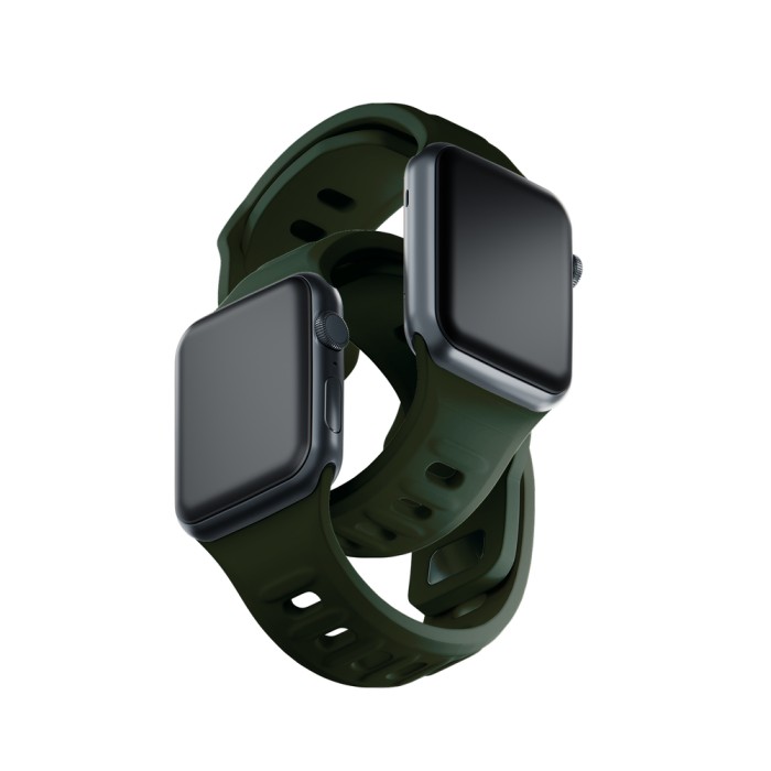 3mk Silicone Watch Strap for Apple Watch 38 / 40 / 41 mm - green