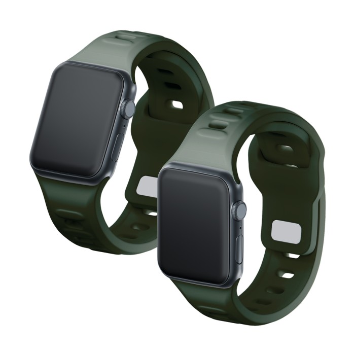 3mk Silicone Watch Strap for Apple Watch 38 / 40 / 41 mm - green