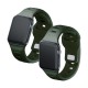 3mk Silicone Watch Strap for Apple Watch 38 / 40 / 41 mm - green