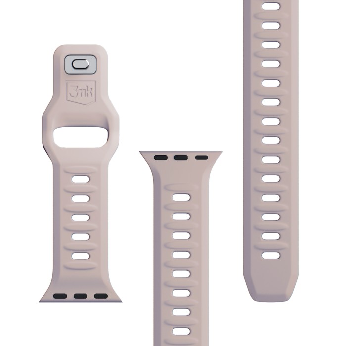 3mk Silicone Watch Strap for Apple Watch 38 / 40 / 41 mm - beige