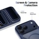 Tech-Protect Magpeak Magsafe CC Case for iPhone 17 Pro Max - Clear Navy Blue