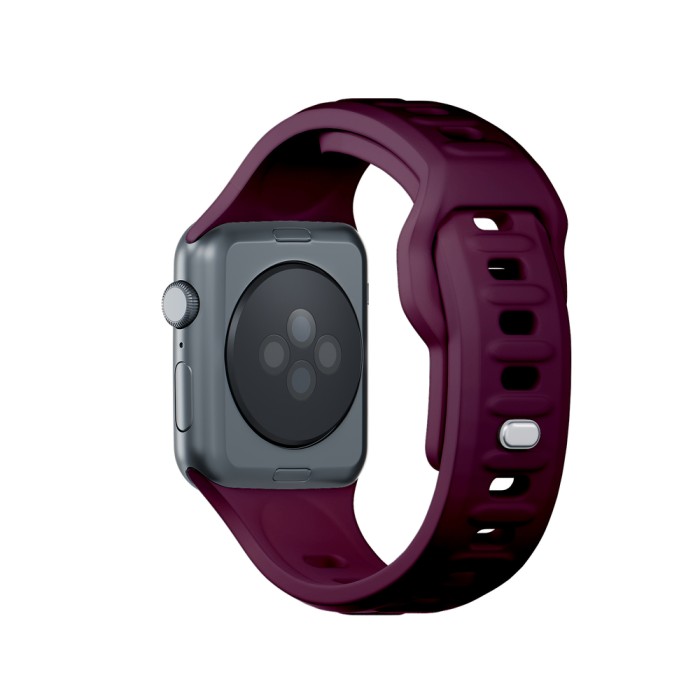 3mk Silicone Watch Strap for Apple Watch 38 / 40 / 41 mm - Burgundy