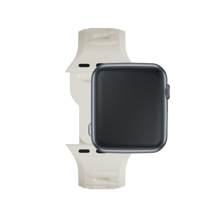 3mk Silicone Watch Strap for Apple Watch 38/40/41 mm - white