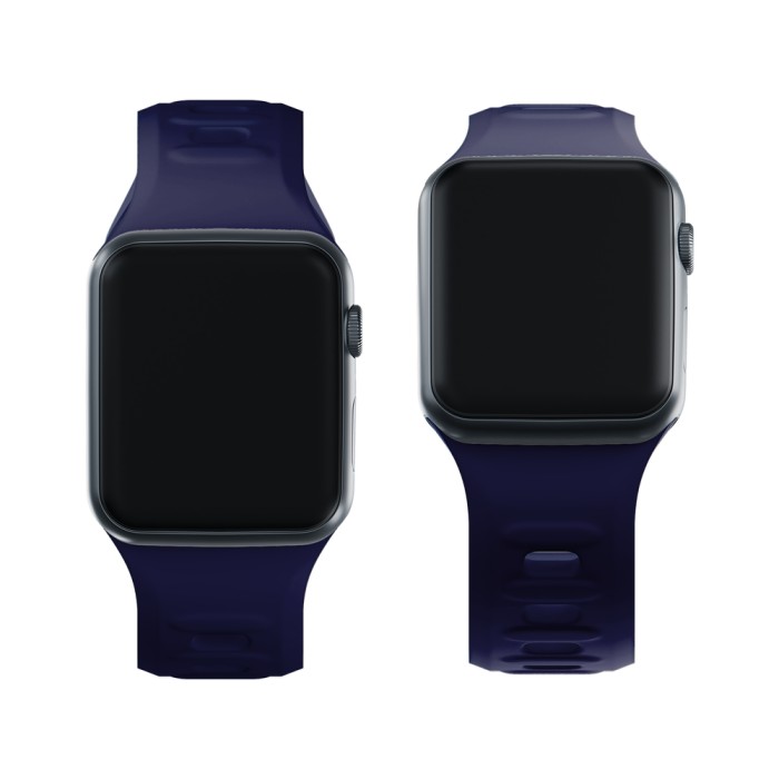 3mk Silicone Watch Strap for Apple Watch 38 / 40 / 41 mm - blue