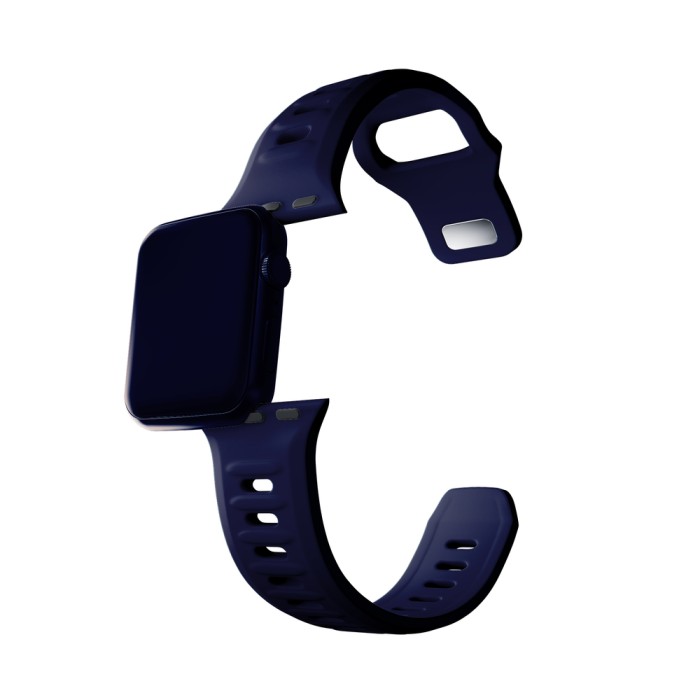 3mk Silicone Watch Strap for Apple Watch 38 / 40 / 41 mm - blue