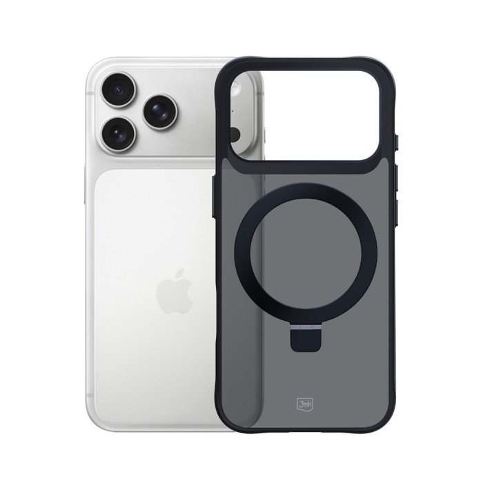 3mk Smoke Case Mag&amp;amp;Stand for iPhone 17 Pro - Black