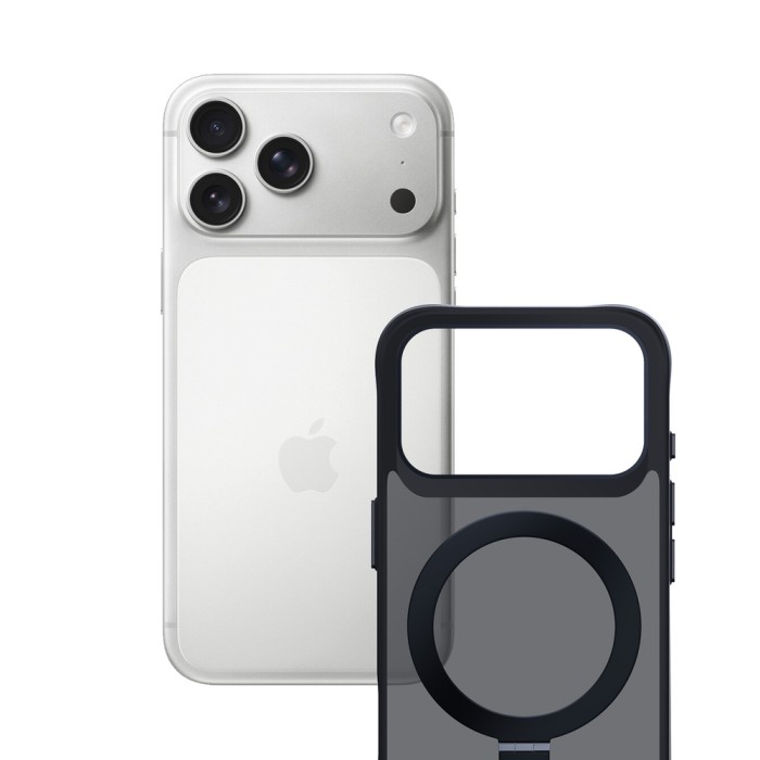 3mk Smoke Case Mag&amp;amp;Stand for iPhone 17 Pro - Black