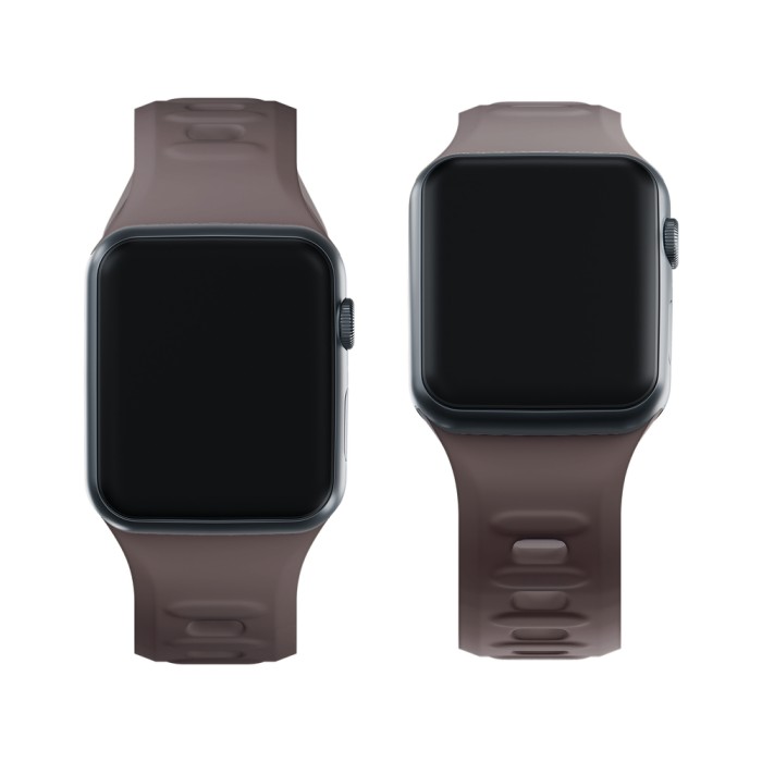 3mk Silicone Watch Strap for Apple Watch 38/40/41 mm - Dark Gray