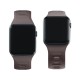3mk Silicone Watch Strap for Apple Watch 38/40/41 mm - Dark Gray
