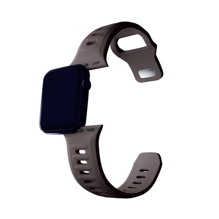 3mk Silicone Watch Strap for Apple Watch 38/40/41 mm - Dark Gray
