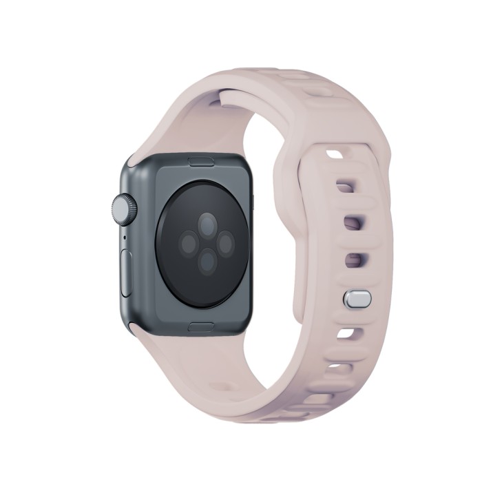 3mk Silicone Watch Strap for Apple Watch 42 / 44 / 45 / 49 mm - beige