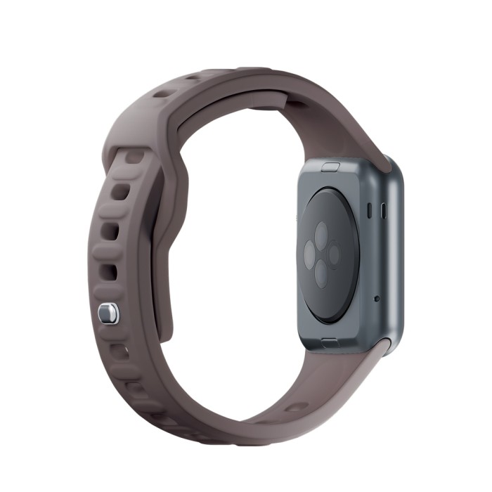 3mk Silicone Watch Strap for Apple Watch 42 / 44 / 45 / 49 mm - brown