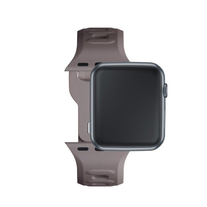 3mk Silicone Watch Strap for Apple Watch 42 / 44 / 45 / 49 mm - brown