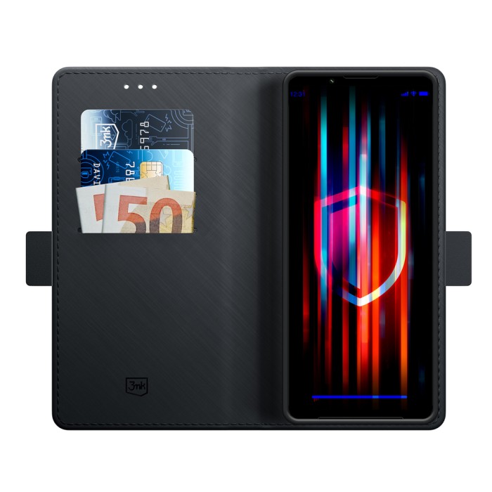 3mk Wallet Case for Sony Xperia 1 V - Black