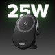 SBS Magnetic Holder with Qi2.2 25W Wireless Charger with Active Cooling - Black