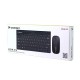 Wozinsky Wireless Keyboard + Compact Mouse Set - Black