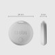 SBS Track My Circle Locator Compatible with Apple Find My - White
