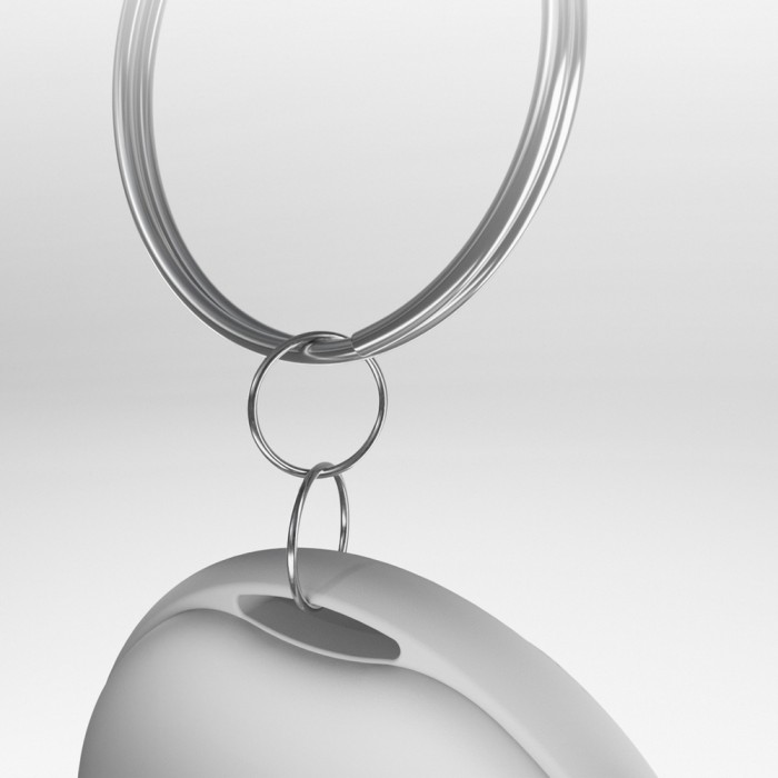 SBS Track My Circle Locator Compatible with Apple Find My - White