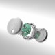SBS Track My Circle locator compatible with Apple Find My set of 2 - white