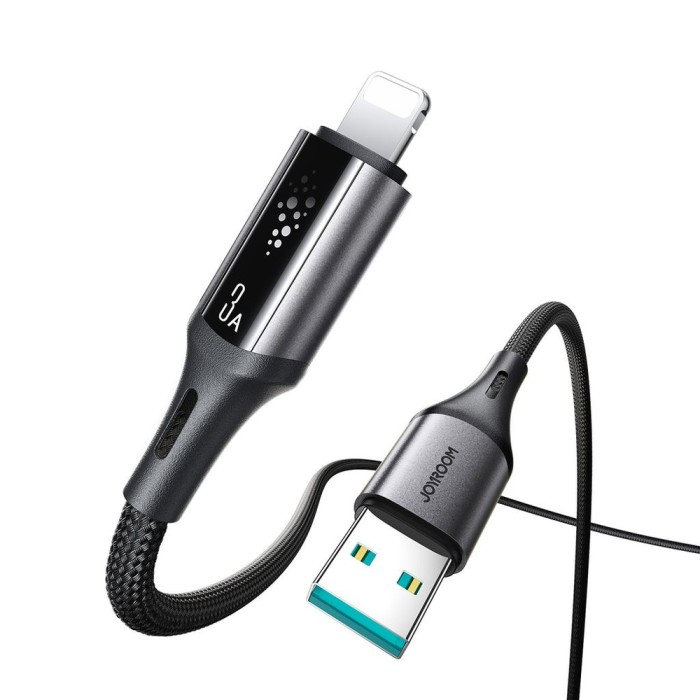 Joyroom S-A60 StarTalk 3A USB-A - Lightning cable 1.2m - black