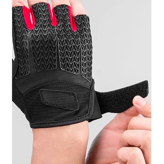 Rockbros S169BR XXL cycling gloves with gel inserts - black and red - OUTLET