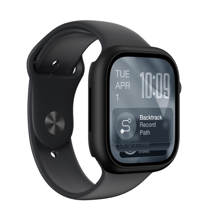 AmazingThing Minimal Protective Case for Apple Watch Series 11 46mm - Black
