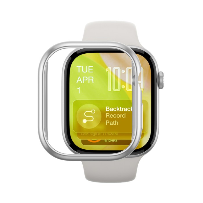 AmazingThing Minimal Protective Case for Apple Watch Series 11 46mm - Silver