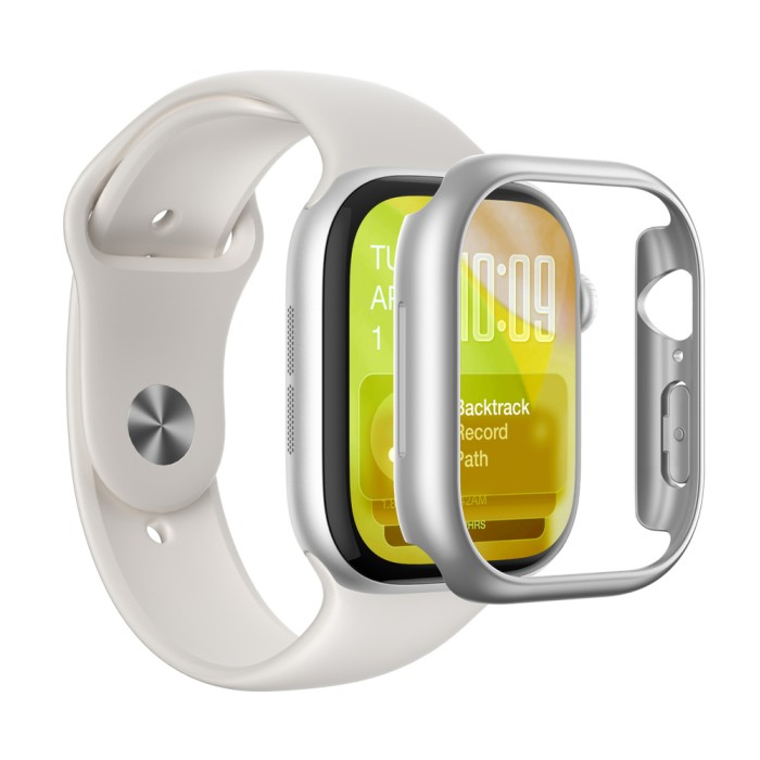 AmazingThing Minimal Protective Case for Apple Watch Series 11 46mm - Silver