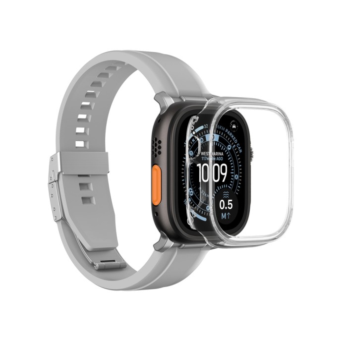 AmazingThing Minimal protective case for Apple Watch Ultra 3 / Ultra 4 49 mm - clear