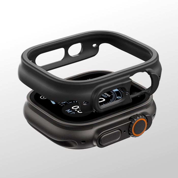 AmazingThing Minimal protective case for Apple Watch Ultra 3 / Ultra 4 49 mm - black