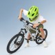 Rockbros TT-32003 Shark Children&amp;#39;s Bike Helmet with Detachable Jaw Size S (48-52) - Green